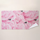 FLAMINGO SIND ÜBERALL BADEHANDTUCH (Badehandtuch)