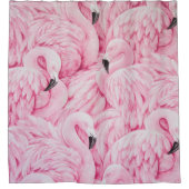 FLAMINGO SIND ÜBERALL DUSCHVORHANG (Vorderseite)