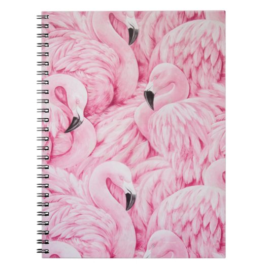 FLAMINGO SIND ÜBERALL NOTIZBLOCK (Vorderseite)