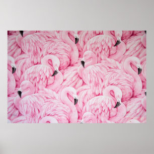 FLAMINGO SIND ÜBERALL POSTER
