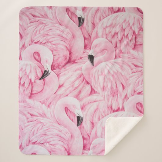 FLAMINGO SIND ÜBERALL SHERPADECKE (Vorderseite)