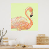 Flamingo-Skizze Poster (Küche)
