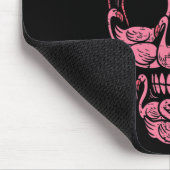 Flamingo Skull Breast Cancer Awareness Halloween W Mousepad (Ecke)