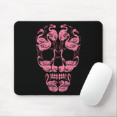Flamingo Skull Breast Cancer Awareness Halloween W Mousepad (Mit Mouse)