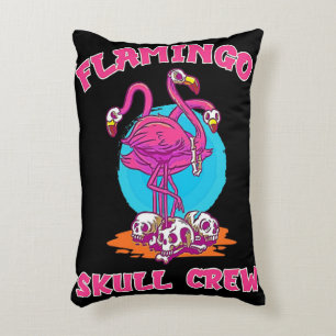 Flamingo Skull Crew Halloween Flamingo Lovers Dekokissen