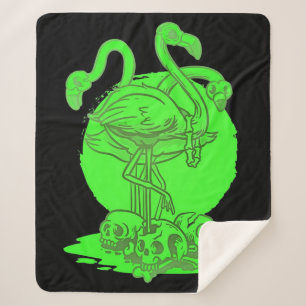 Flamingo Skull Halloween Geschenk für Flamingo L Sherpadecke
