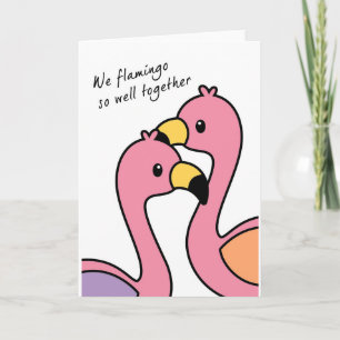 Flamingo So gut Jubiläum/Liebe-Karte Karte