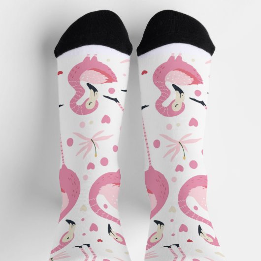 Flamingo Socken (Oben)