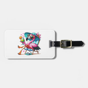 Flamingo Sommer cool Gepäckanhänger