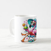 Flamingo Sommer cool Kaffeetasse (Vorderseite Links)