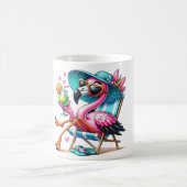 Flamingo Sommer cool Kaffeetasse (Mittel)