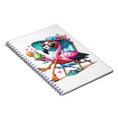 Flamingo Sommer cool Notizblock (Rechte Seite)