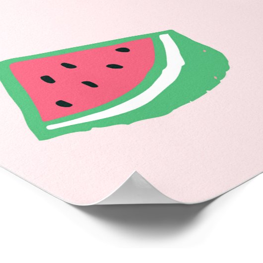 Flamingo Sommer: Lebhaftes Vogelmuster Poster (Ecke)