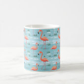 Flamingo Sommer Muster Kaffeetasse (Mittel)