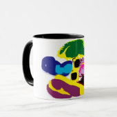 Flamingo-Sommer-Spaß-Stil Tasse (Vorderseite Links)