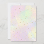 Flamingo Sommer tropischer Geburtstag Einladung (Rückseite)