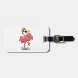 Flamingo Sommerurlaub Gepäckanhänger