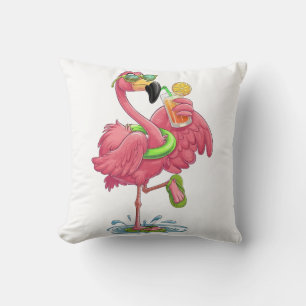 Flamingo Sommerurlaub Kissen