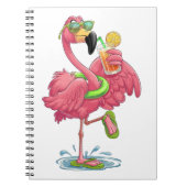 Flamingo Sommerurlaub Notizblock (Vorderseite)