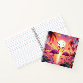 Flamingo Sonnenuntergang Notebook! Notizblock (Innenseite)