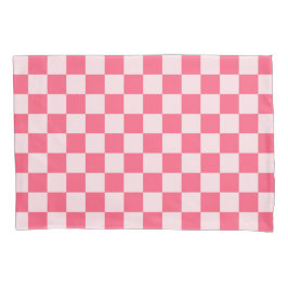 Flamingo sorbet checkerboard pattern kissenbezug