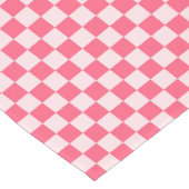 Flamingo sorbet checkerboard pattern kurzer tischläufer (Ecke)