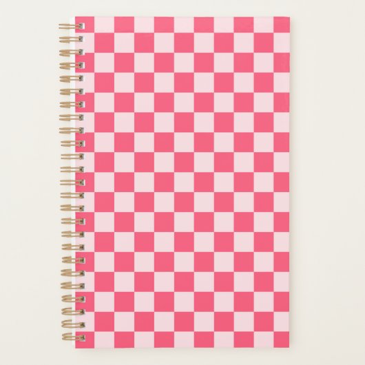 Flamingo sorbet checkerboard pattern planer (Vorderseite)