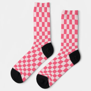 Flamingo-Sorbet-Schachbrettmuster Socken