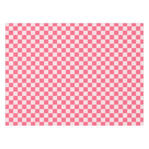 Flamingo-Sorbet-Schachbrettmuster Tischdecke