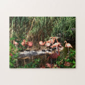 Flamingo-Spannvorrichtung sah Puzzlespiel Puzzle (Horizontal)