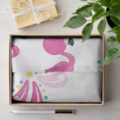 Flamingo-Spaß-Design 2 Seidenpapier (Geschenk)