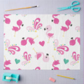 Flamingo-Spaß-Design 2 Seidenpapier (Basteln)