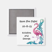 Flamingo speichern Sie das Datumsmagazin Magnet (Vorderseite/Rückseite)