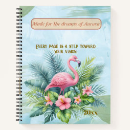 Flamingo Spiral Notebook mit individuellem Angebot Notizblock