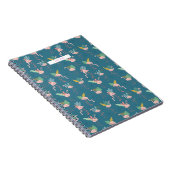 Flamingo Spiral Notebook mit tropischem Muster Notizblock (Rechte Seite)
