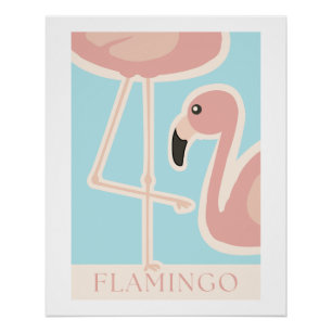 Flamingo Split Poster