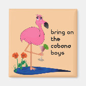 Flamingo Square Magnet (Vorne)