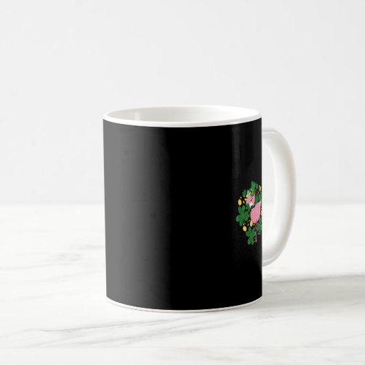 Flamingo St Patrick Day Fun Pink Bird Lover Gift1 Kaffeetasse (VorderseiteRechts)