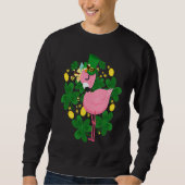 Flamingo St Patrick Day Pink Bird Sweatshirt (Vorderseite)
