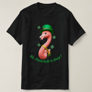 Flamingo St. Patrick’s Day T-Shirt | Cute Irish Fl
