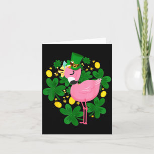Flamingo St. Patrick's Tag Lustiges Nk-Vogelliebha Karte
