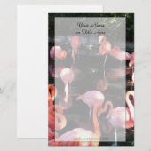 Flamingo Stationery Briefpapier (Vorne/Hinten)