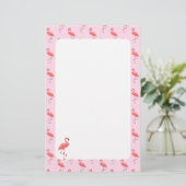 Flamingo Stationery Paper Briefpapier (Stehend Vorderseite)