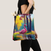 Flamingo Stehend im See-365476 Tasche (Von Nahem)