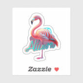 Flamingo-Sticker für jeden Anlass Aufkleber (Blatt)