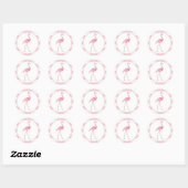 Flamingo Sticker Pink Streifen (Blatt)