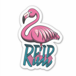 Flamingo Stickers a Splash of Pink to Your World Aufkleber