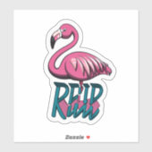 Flamingo Stickers a Splash of Pink to Your World Aufkleber (Blatt)