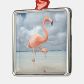 Flamingo-Strand Aruba Ornament Aus Metall (Links)