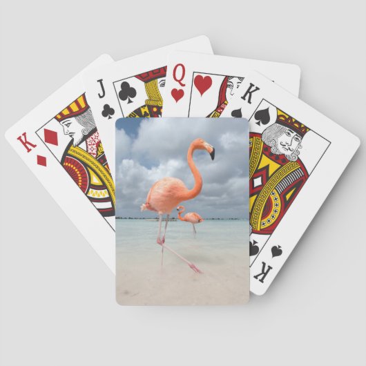 Flamingo-Strand Aruba Spielkarten (Rückseite)